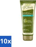 Dalan d'Olive Volume Crèmespoeling - Met Olijfolie - 200 ml - Voordeelverpakking - 10 stuks
