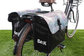 Beck Dubbele fietstas 35L Small Virtual Spaghetti