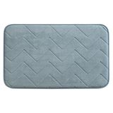 Gedy Badmat, mousse, 80 x 50 cm, blauw
