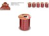 DUE ESSE CHRISTMAS SRL Nastrino, stof, rood, 1 x 3 m, 5 stuks, zoals foto, eenheidsmaat