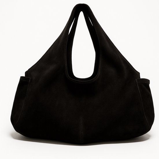 Chabo Bags & More Chabo Bags Suede Mini Shopper Zwart