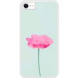 Apple Siliconen hoesje compatibel met iPhone SE 2020, Apple iPhone SE 2022 Rose Flower