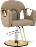 Physa Kappersstoel met voetsteun - 53 - 64 cm - 180 kg - beige
