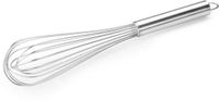 THERMOHAUSER Garde (roestvrij staal), 45 cm lang, met metalen handvat en ophangoog, met 16 lussen