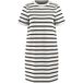 ESMARA Robe t-shirt pour femme (Blanc/noir, XS (32/34))