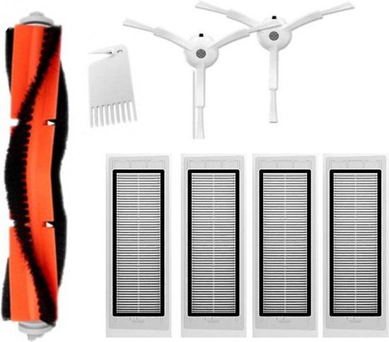 Merkloos / Sans marque 8-Delige Accessoireset voor Xiaomi Robot Stofzuigers - Vervangende Onderdelen