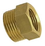 Boutt 2111839 Reducing Nipple Man 20 x 27 Vrouw 15 x 21, Geelkoper