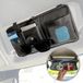Kivora B.V. Organiseur de pare-soleil de voiture en imitation cuir – Accessoire de rangement avec compartiment intérieur, porte-documents et porte-lunettes – Noir