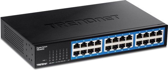 TRENDnet TEG-S25D Gigabit Ethernet Switch met 24 poorten