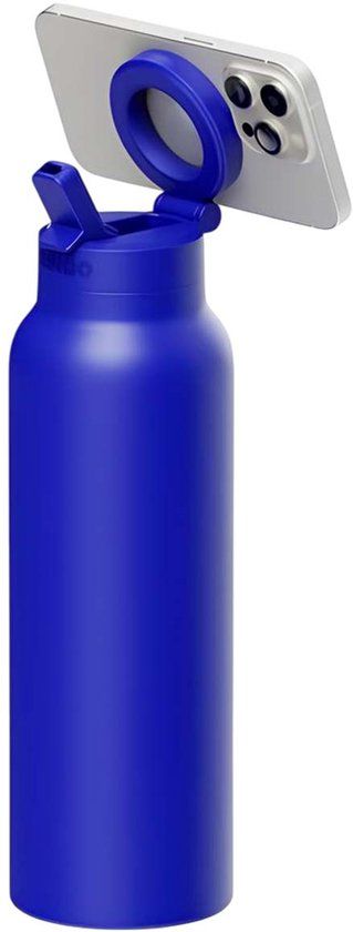 Ringo Drinkfles 710ml met Magnetische Smartphonehouder Compatibel met MagSafe, Blauw