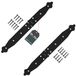 KOTARBAU® Set van 2 ladeband, deurbanden, 150 x 200 x 35 mm, van gepoedercoat staal