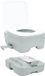 vidaXL Toilette de camping gris et blanc 41,5 x 36,5 x 30 cm