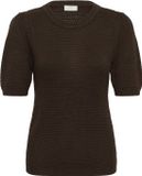 Kaffe KAvivian Knit Pullover Dames Trui - Coffee Bean