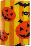 Merkloos / Sans marque Halloween/horror thema feest tafelkleed - pompoenen/vleermuizen - geel - PVC - 130 x 175 cm