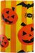 Merkloos / Sans marque Halloween/horror thema feest tafelkleed - pompoenen/vleermuizen - geel - PVC - 130 x 175 cm