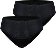 Schiesser Invisible Soft Lace Rioslip Dames Zwart