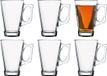 Pasabahce Koffie/thee glazen Ceylon - set van 6 stuks - transparant glas - 250 ml