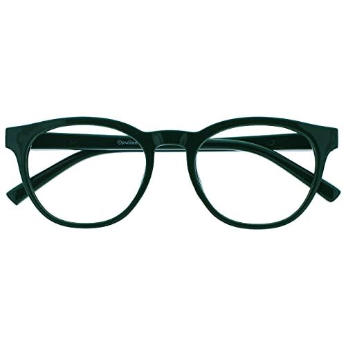Opulize Blu Retro Blauw Licht Blokkeert Bril Groen Computer Gamen TV Ontspiegeld Vermoeide Ogen Unisex +0.00