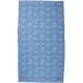 Tropesa Serviette de plage 160 x 90 cm, bleu avec imprimé palmier et vagues
