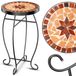 KESSER Bijzettafel buiten mozaïek rond 60 cm - Bistrotafel metaal voor balkon en tuin - Asteri