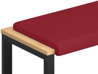 vidaXL Bankkussen Kunstleer Wijnrood 60 cm