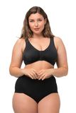 Ulla Popken - Dames - Bustier borstvoedingsbeha voorsluiting - Zwart - Maat 125D