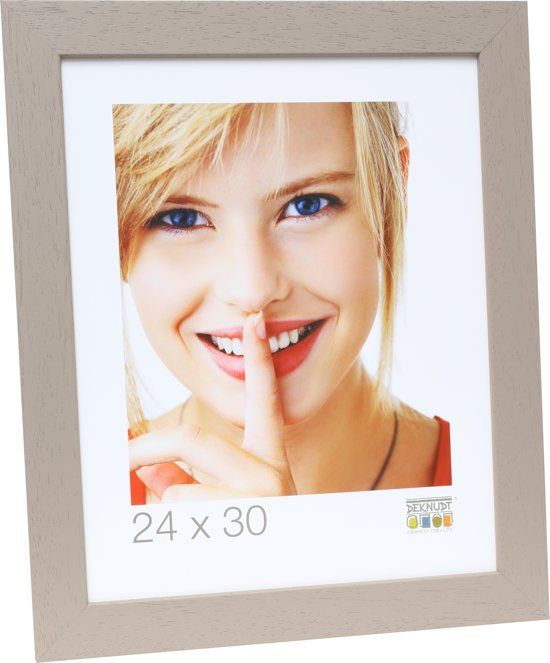 Deknudt Frames Basic breed taupe hout fotomaat 70x100 cm