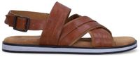 No Stress Heren Cognac Leren Sandalen Maat 43