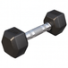 Gorilla Sports Dumbbell - 1 x 2,5 kg - gietijzer - hexagon - halter