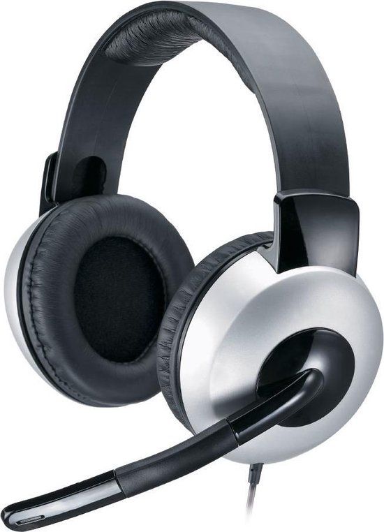 Genius HS-05A Stereofonisch Hoofdband Zwart, Zilver
