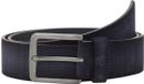 Tom Tailor - TTBART leren riem met vierkante gesp - Maat 85 - navy uni