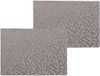 Wicotex luxe tafel placemats Stones - 8 stuks - Grijs - 30 x 43 cm