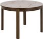 Actona Southampton table à manger 120x120cm aspect marbre beige
