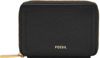 FOSSIL Logan Zip Around Card Case RFID Zwart