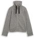 Tom Tailor sweatjack met opstaande kraag Maat M black white argyle structure
