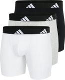 Adidas Sportswear Active Flex Cotton Heren Onderbroek Zwart/Grijs/Wit 3-Pack L