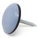 Adsamm PTFE-N-GR-20-32 PTFE-N-GR-20 32 x PTFE-glijders met spijker, grijs-blauw, Ø 20 mm