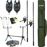 FISH-XPRO Karperset | Carpset Pro Improve Set | 2-Rod | Karperhengelset | Extra Uitgebreid | 96-Delig