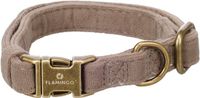 Hond Flamingo Hond Halsband Janka Taupe S 30-45cm 15mm