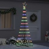 vidaXL - Sapin de Noël LED - Multicolore - 250 cm - Métal