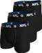NFL Shield Logo 3-Pack 95% Cotton Boxers | Size L Black