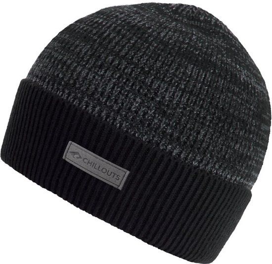 Chillouts Moritz Hat Heren Beanie - zwart/donkergrijs