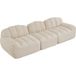 Canapé Modulable 3 Places Sans Structure, Mousse Haute Densité 32d, Beige
