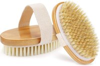 Dry Brushing Huidborstel - 2 stuks - Hout kleur