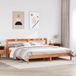 Maison Exclusive - Lit en bois massif sans matelas, marron lavé, 200x200 cm