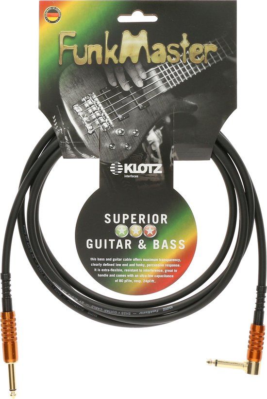 KLOTZ TM-R0300 Instrumentkabel 3 m lang