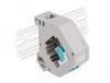 Delock DIN rail Adapter with Keystone LC Duplex female to LC Duplex female aqua