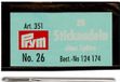 Prym Borduurnaalden zonder punt st.26 0,60x34mm zilverkleurig