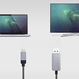 Brightium USB-C naar DISPLAYPORT-converterkabel, zwart, 1,8 m
