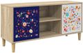 vidaXL Tv-meubel MAINZ 102 x 33 x 50 cm Sonoma Bewerkt hout
